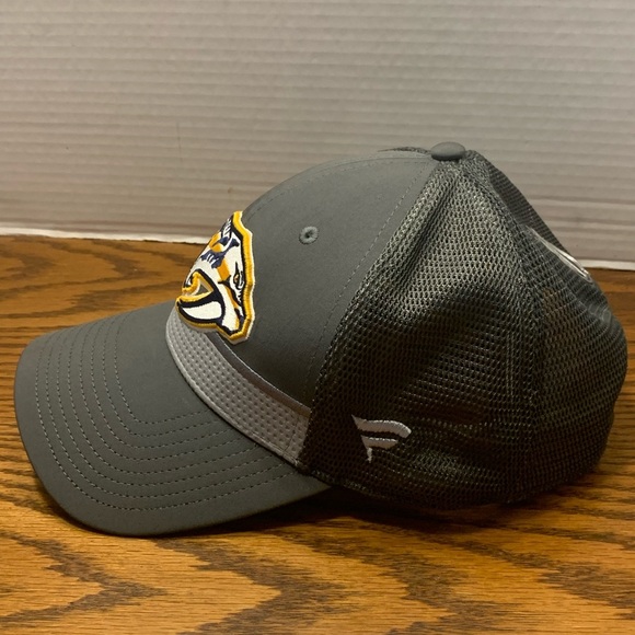 Gray and Yellow Nashville Predators Hat with Curved Brim - Picture 2 of 8